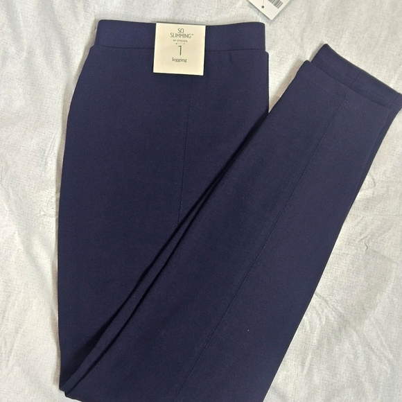 So Slimming Helene Leggings by Chico's in Constantine Purple  NWT - Picture 5 of 8